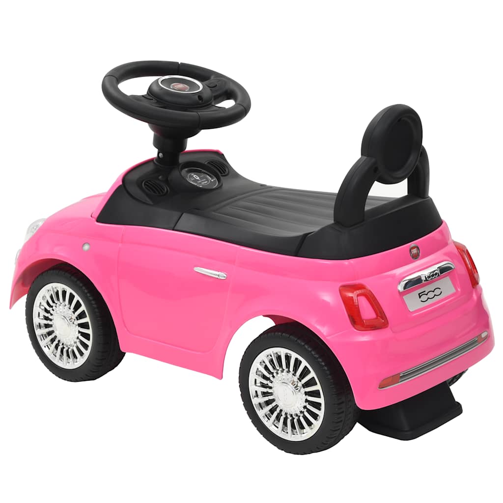 VidaXL Loopauto fiat 500 roze