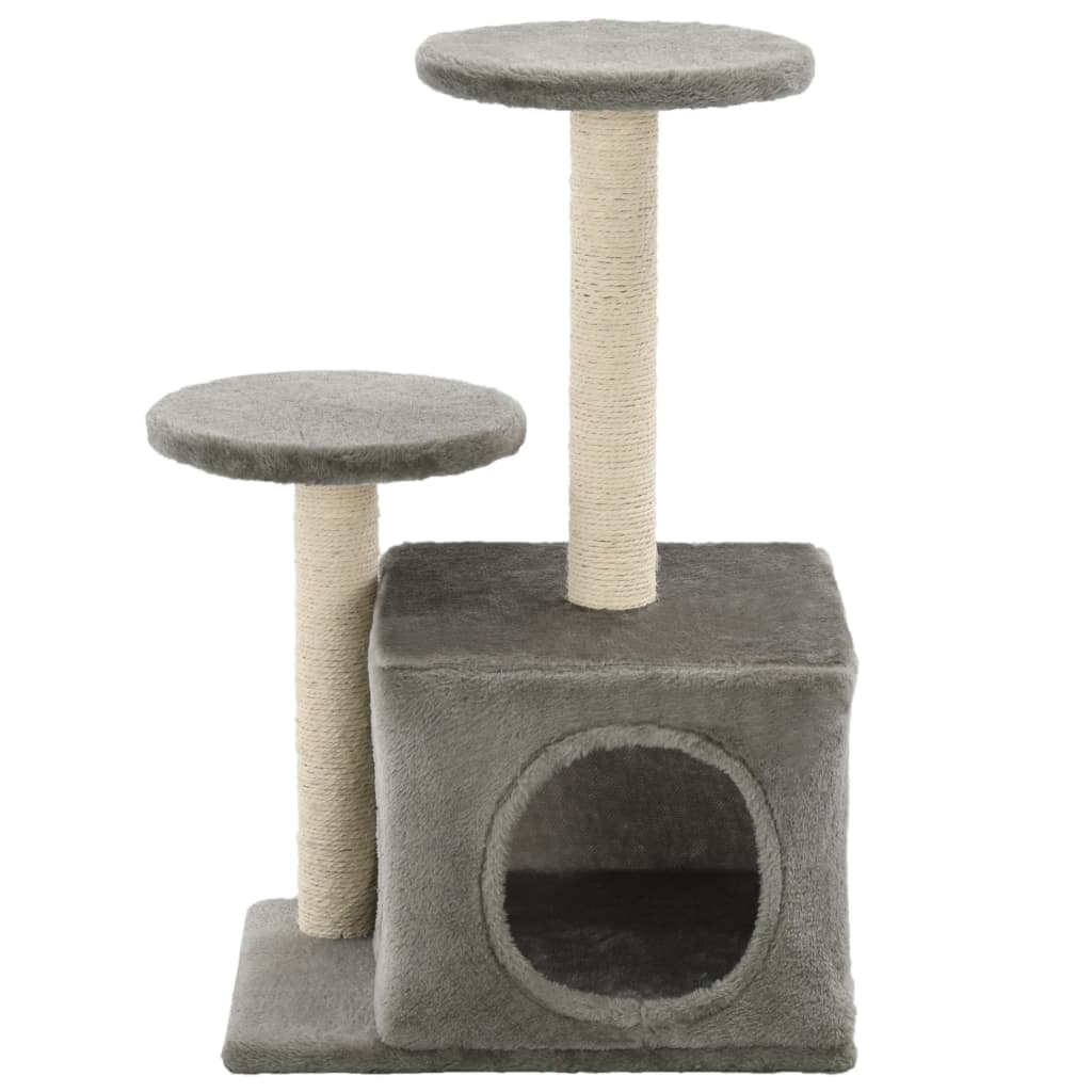 VidaXL Kattenkrabpaal met sisal krabpalen 60 cm grijs