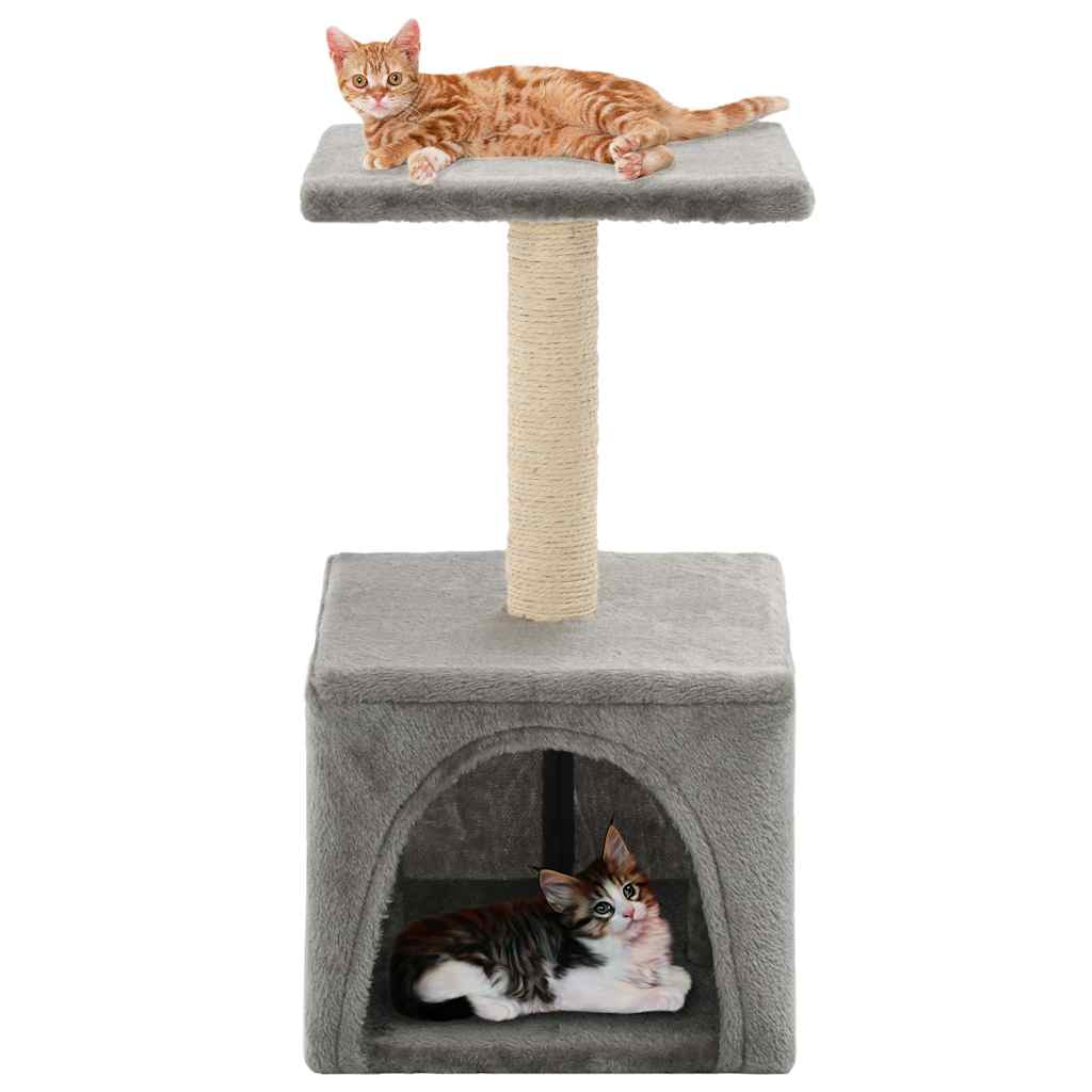 VidaXL Kattenkrabpaal met sisal krabpaal 55 cm grijs