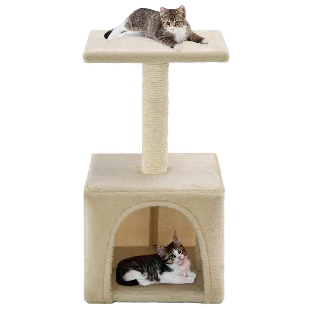 VidaXL Kattenkrabpaal met sisal krabpaal 55 cm beige