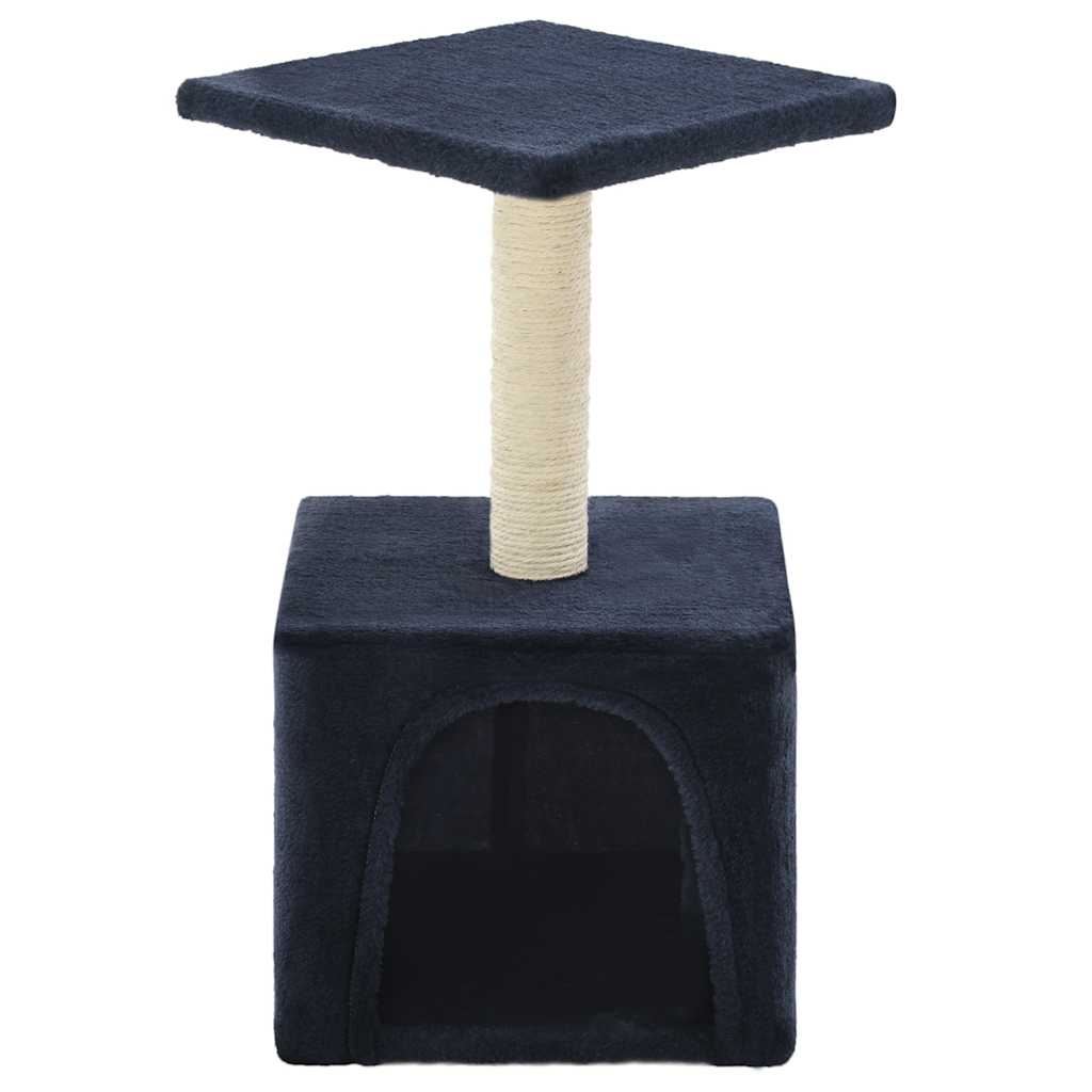 VidaXL Kattenkrabpaal met sisal krabpaal 55 cm donkerblauw