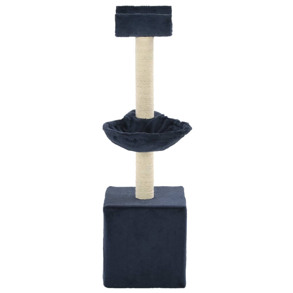 VidaXL Kattenkrabpaal met sisal krabpalen 105 cm blauw