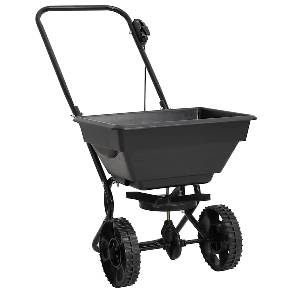 VidaXL Strooiwagen duwmodel 15 l 80x46x75 cm pvc en staal