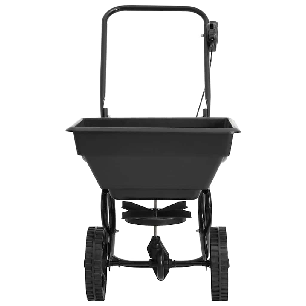 VidaXL Strooiwagen duwmodel 15 l 80x46x75 cm pvc en staal