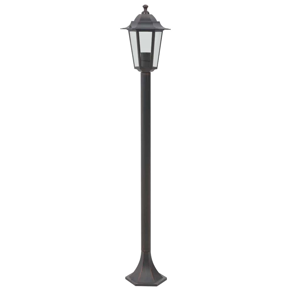 VidaXL Paalverlichting voor tuin e27 110 cm aluminium brons 6 st