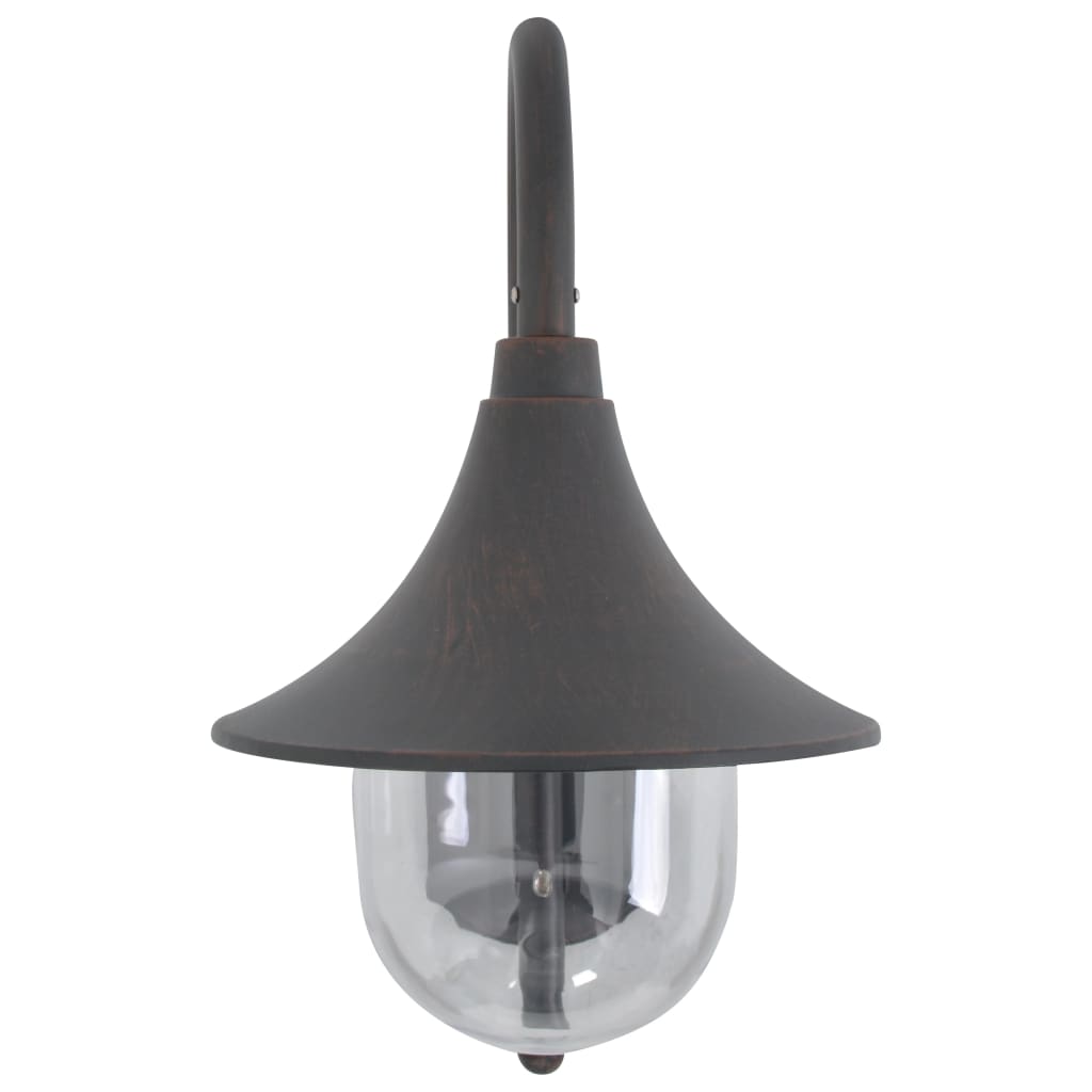 VidaXL Tuin wandlamp e27 42 cm aluminium brons