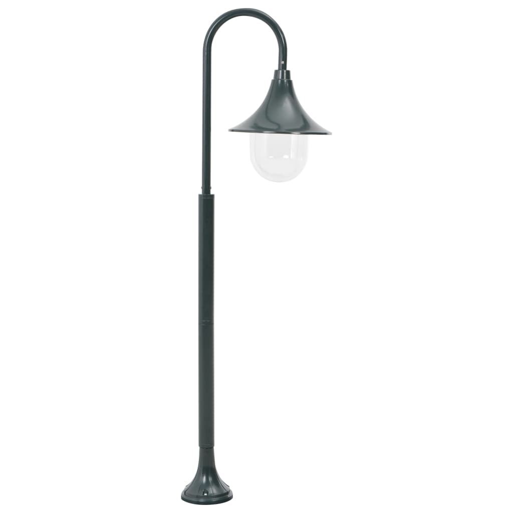 VidaXL Paalverlichting tuin e27 120 cm aluminium donkergroen