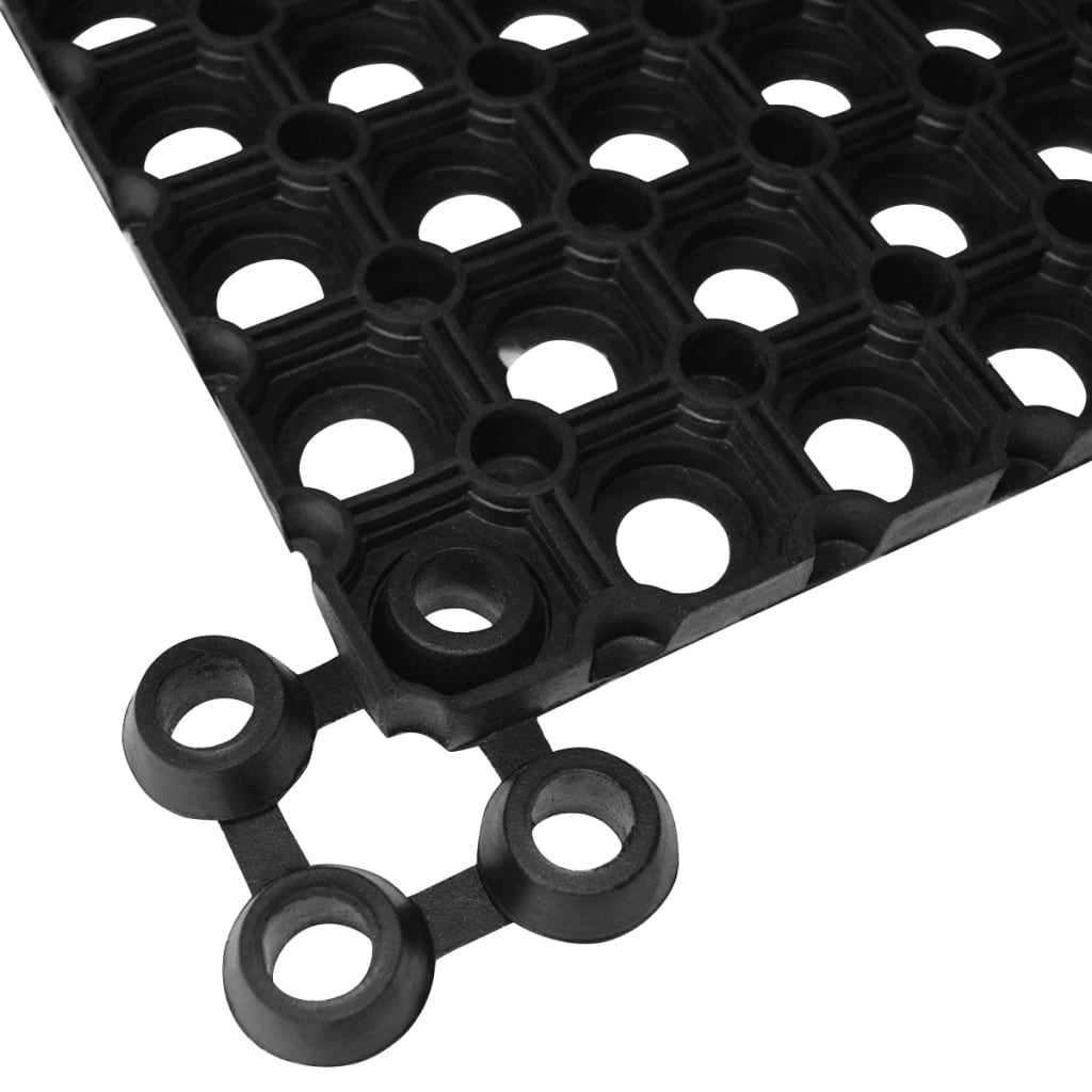 VidaXL Matverbinders 10 st rubber zwart