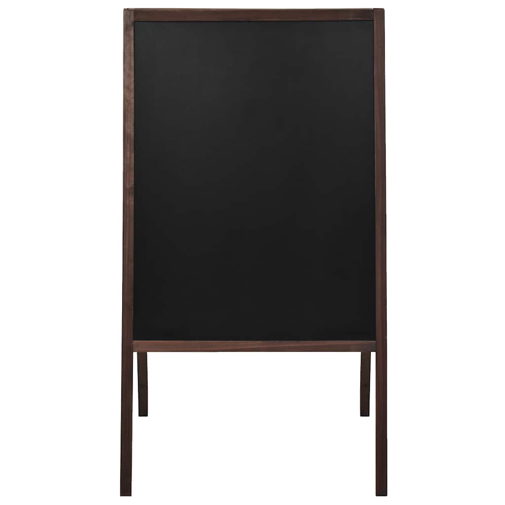 VidaXL Krijtbord dubbelzijdig vrijstaand 60x80 cm cederhout