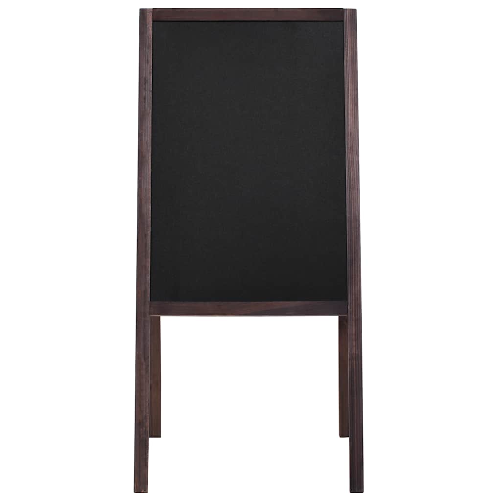 VidaXL Krijtbord dubbelzijdig vrijstaand 40x60 cm cederhout