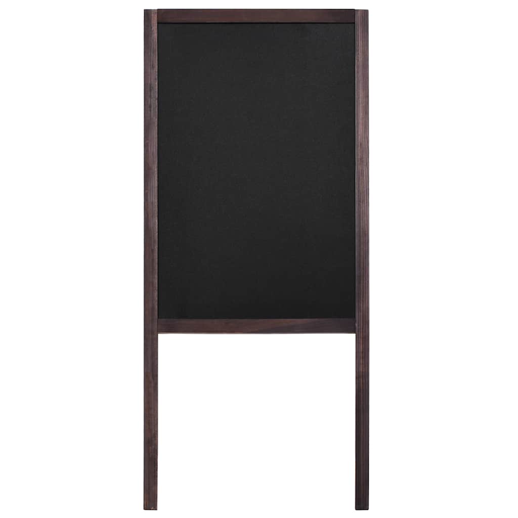 VidaXL Krijtbord dubbelzijdig vrijstaand 40x60 cm cederhout