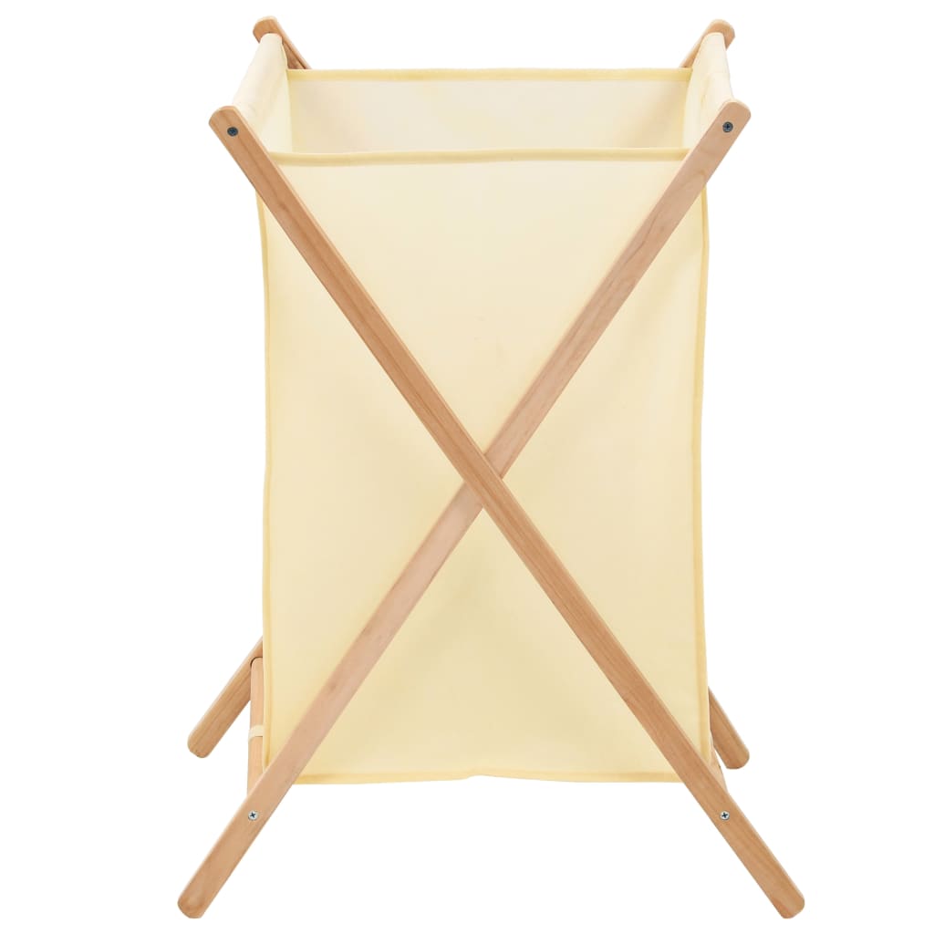 VidaXL Wasmand 42x41x64 cm cederhout en stof beige