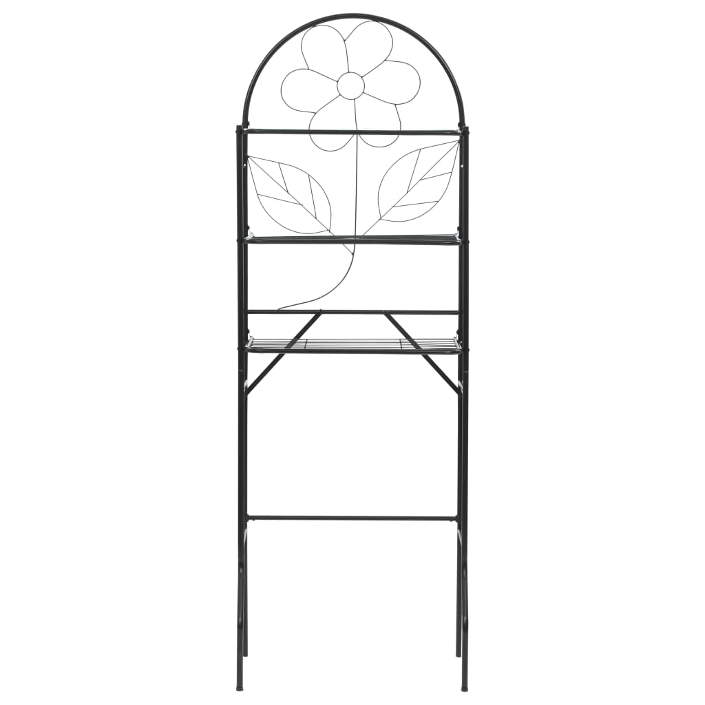 VidaXL Badkamerrek 60x33x174 cm zwart