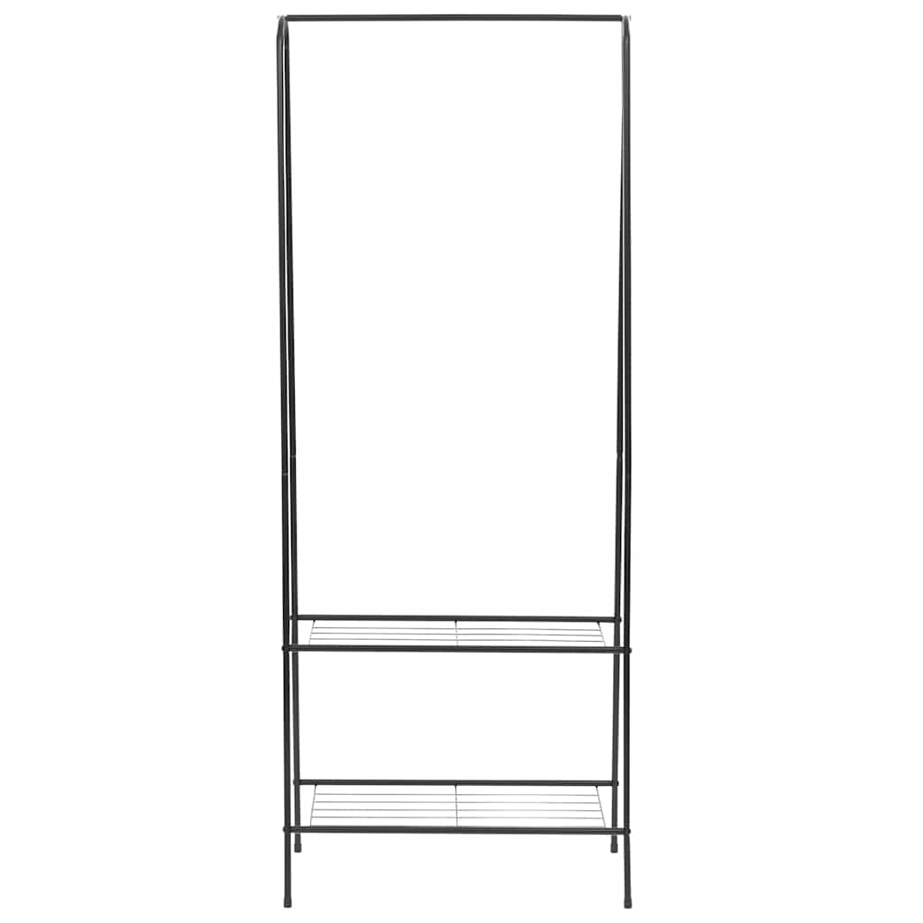 VidaXL Kledingrek 59x35x150 cm zwart