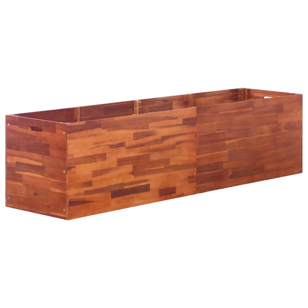 VidaXL Plantenbak verhoogd 200x50x50 cm acaciahout