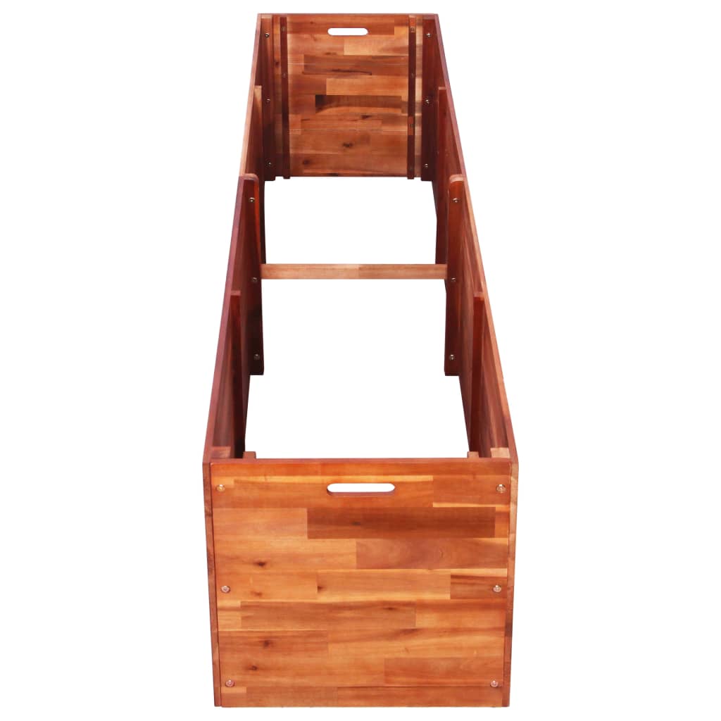 VidaXL Plantenbak verhoogd 200x50x50 cm acaciahout