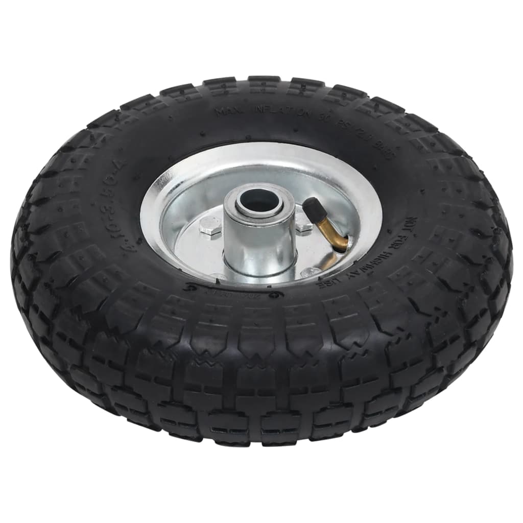 VidaXL Steekwagenwielen 4,10 3,50-4 (260x83) rubber 4 st