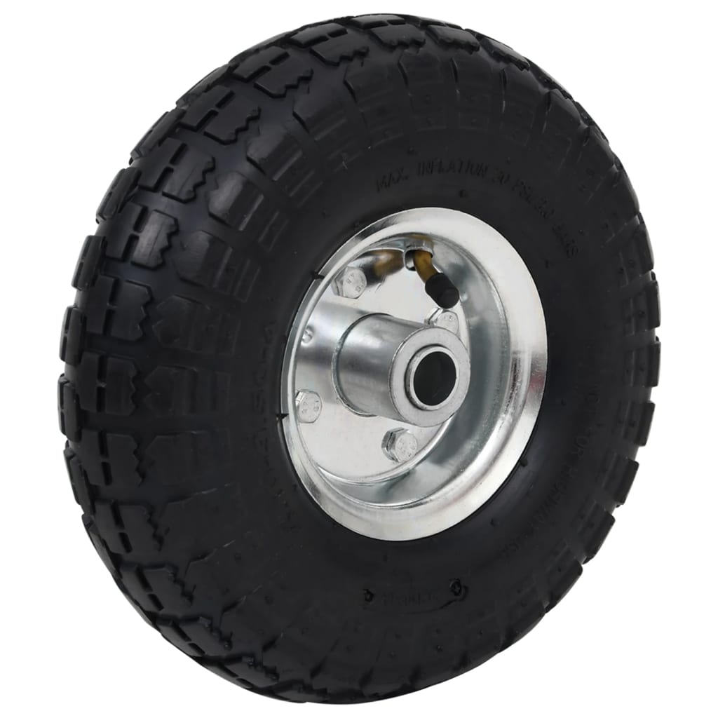 VidaXL Steekwagenwielen 4,10 3,50-4 (260x83) rubber 4 st