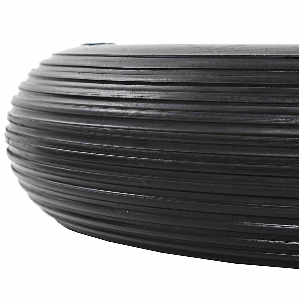 VidaXL Kruiwagenwiel met as 4,00-8 390 mm massief pu