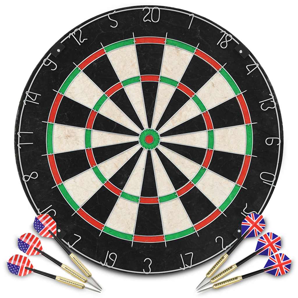 VidaXL Dartbord professioneel met 6 darts en surround sisal