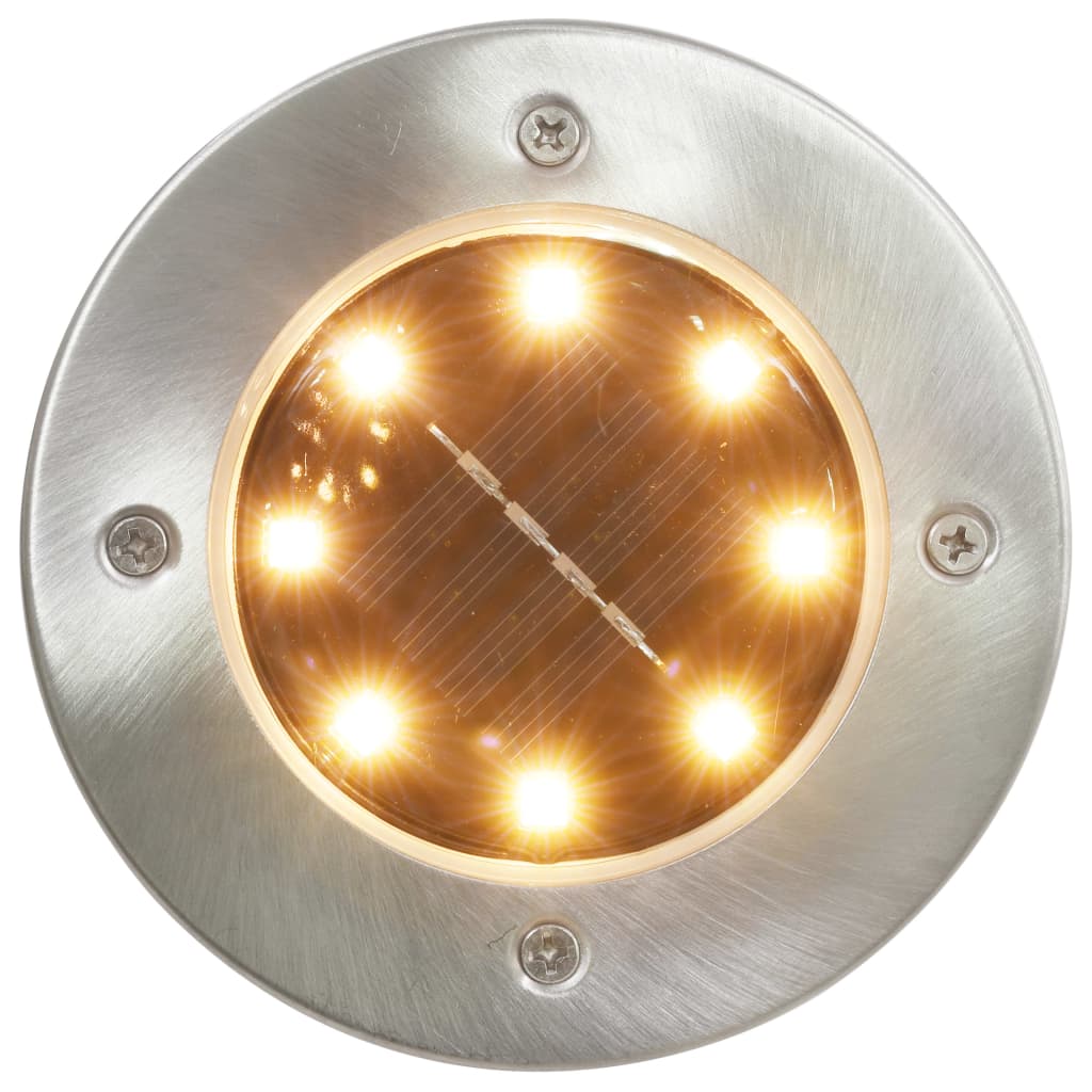 VidaXL Grondlampen 8 st solar led warmwit