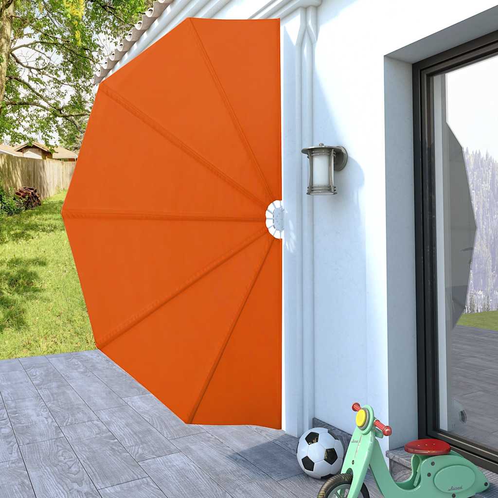VidaXL Terrasscherm inklapbaar 160 cm terracottakleurig