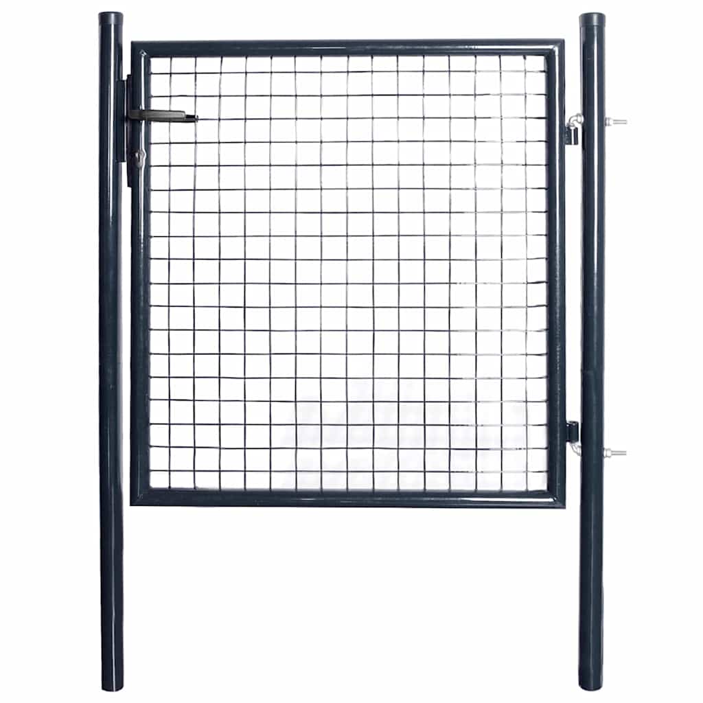 VidaXL Tuinhek van gaas gegalvaniseerd staal 100x100 cm grijs