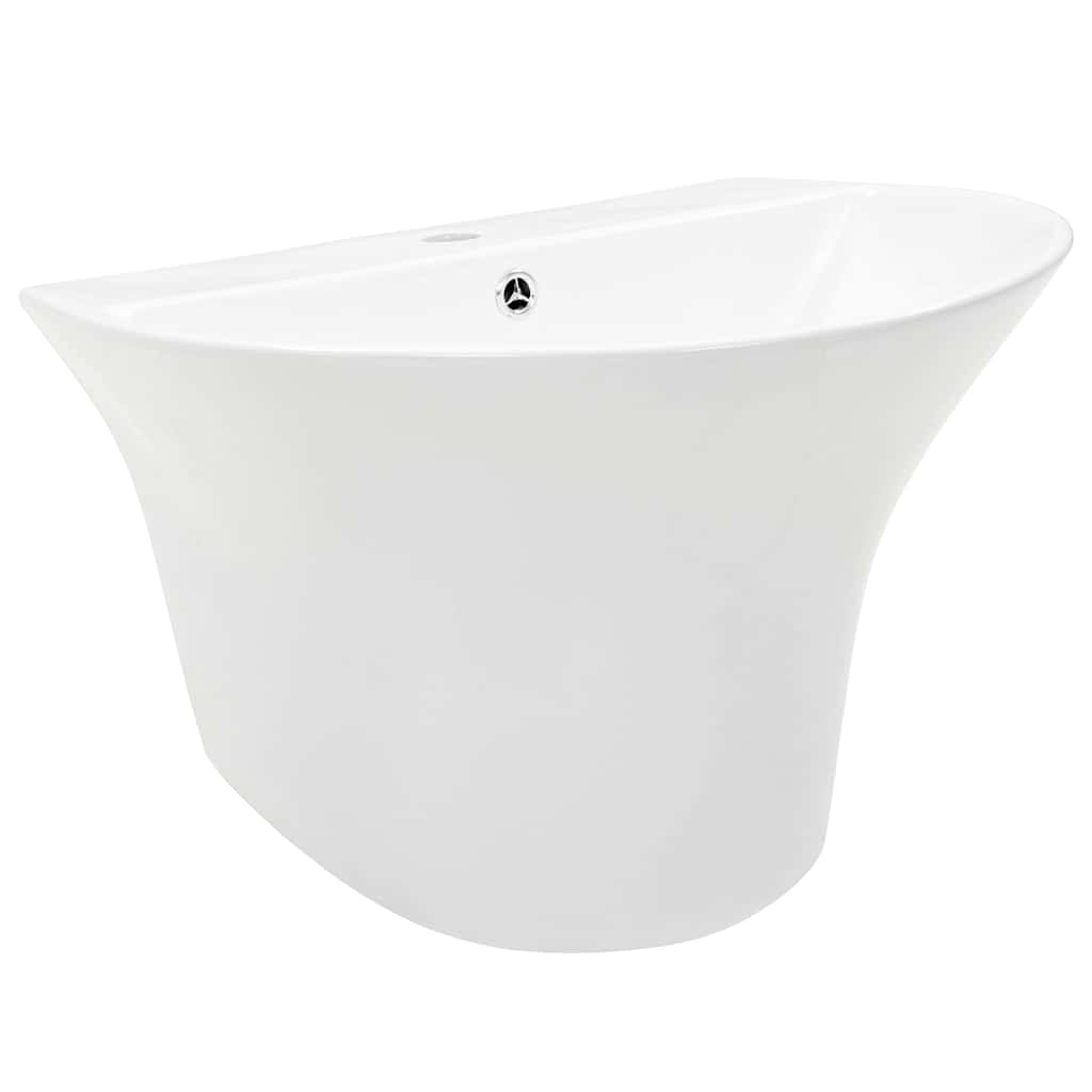 VidaXL Wasbak wit 56 x 48 x 42 cm geglazuurd keramiek