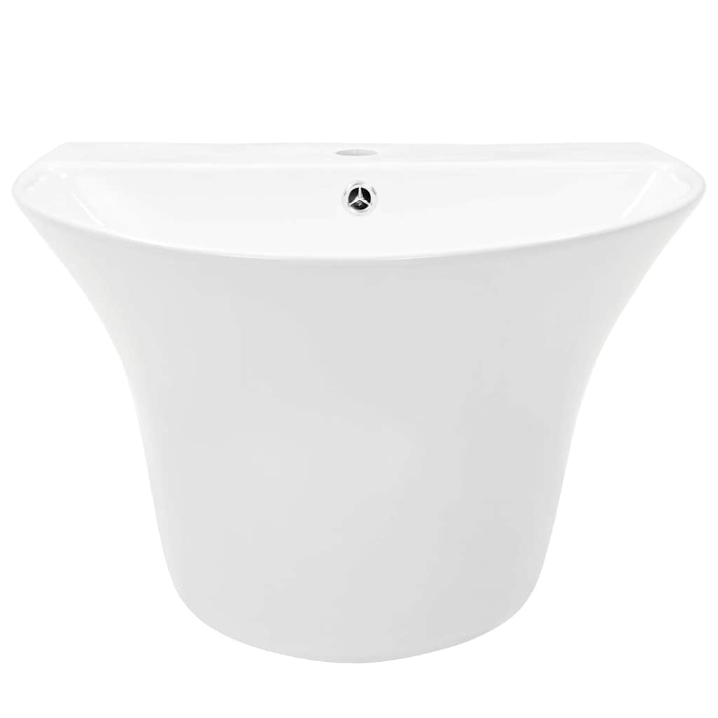 VidaXL Wasbak wit 56 x 48 x 42 cm geglazuurd keramiek