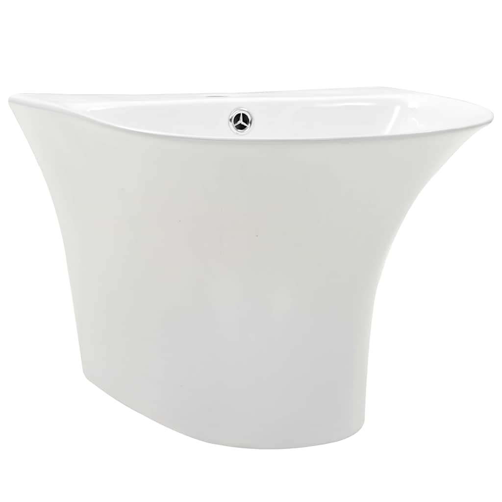 VidaXL Wasbak wit 47 x 45 x 37 cm geglazuurd keramiek