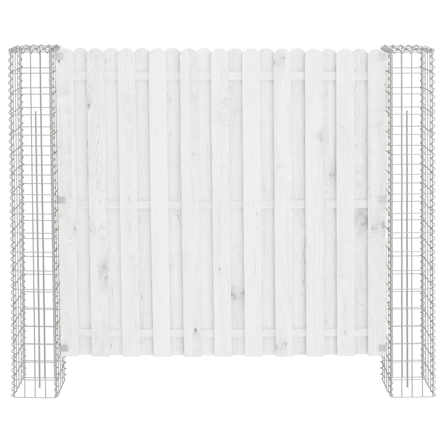 VidaXL Afrasteringspaal 2 pcs zilver 20 x 20 x 190 cm metaal