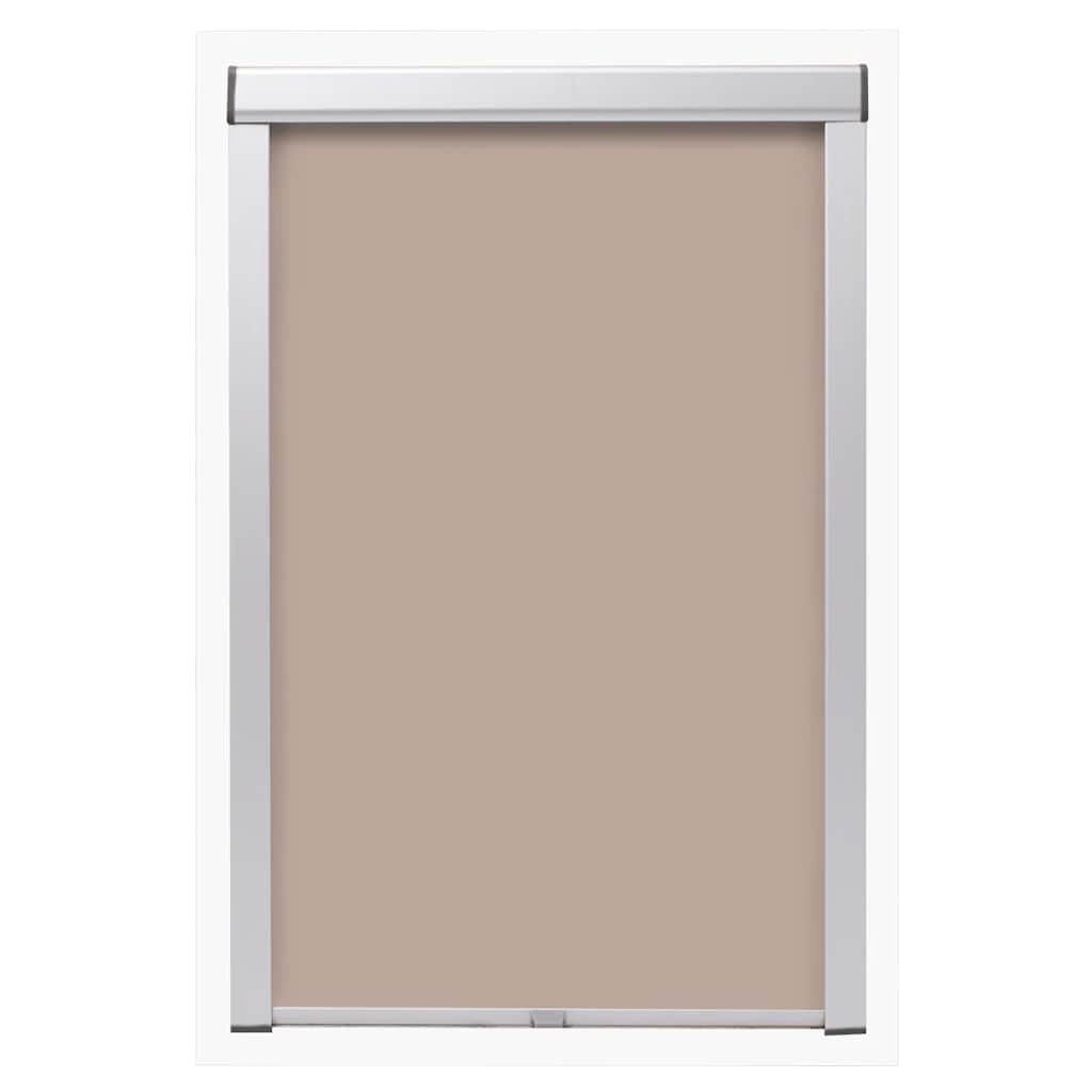 VidaXL Rolgordijn verduisterend beige mk08