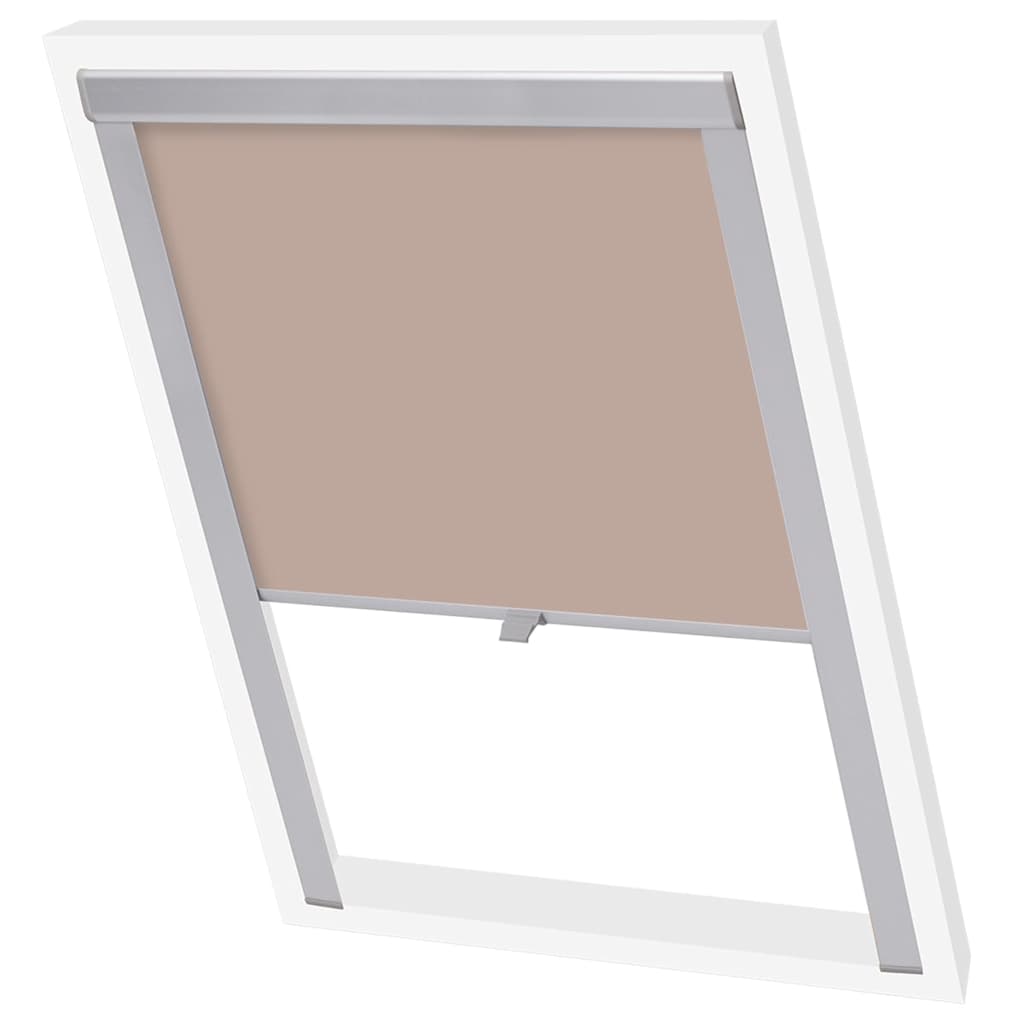 VidaXL Rolgordijn verduisterend beige sk06
