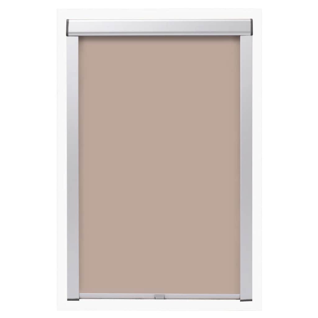 VidaXL Rolgordijn verduisterend beige sk08