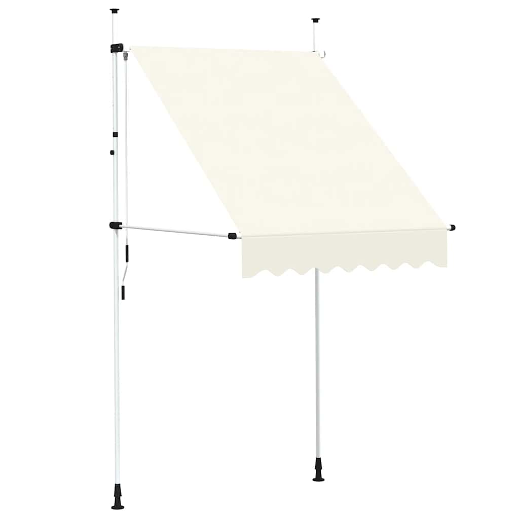 VidaXL Luifel handmatig uittrekbaar 150 cm crème