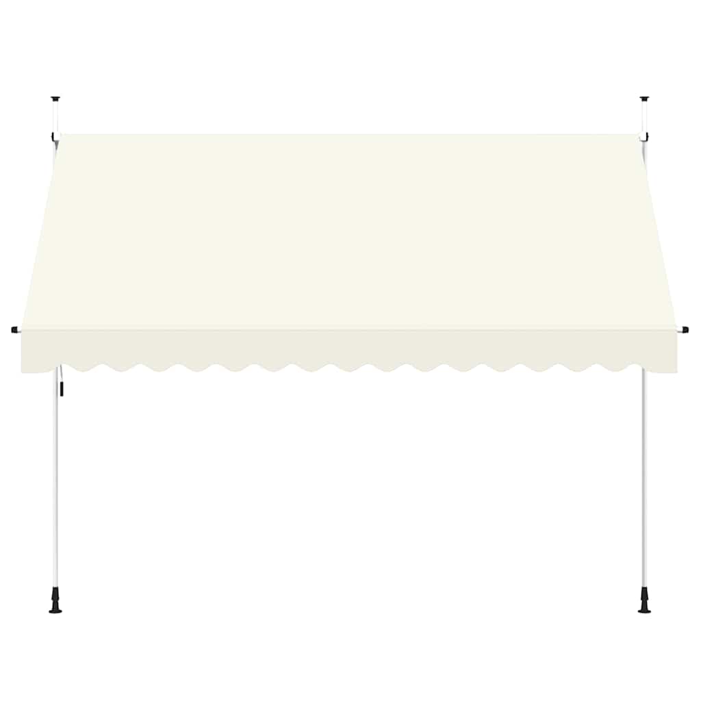 VidaXL Luifel handmatig uittrekbaar 350 cm crème