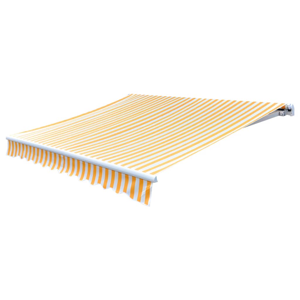 VidaXL Luifeldoek 350x250 cm canvas oranje en wit