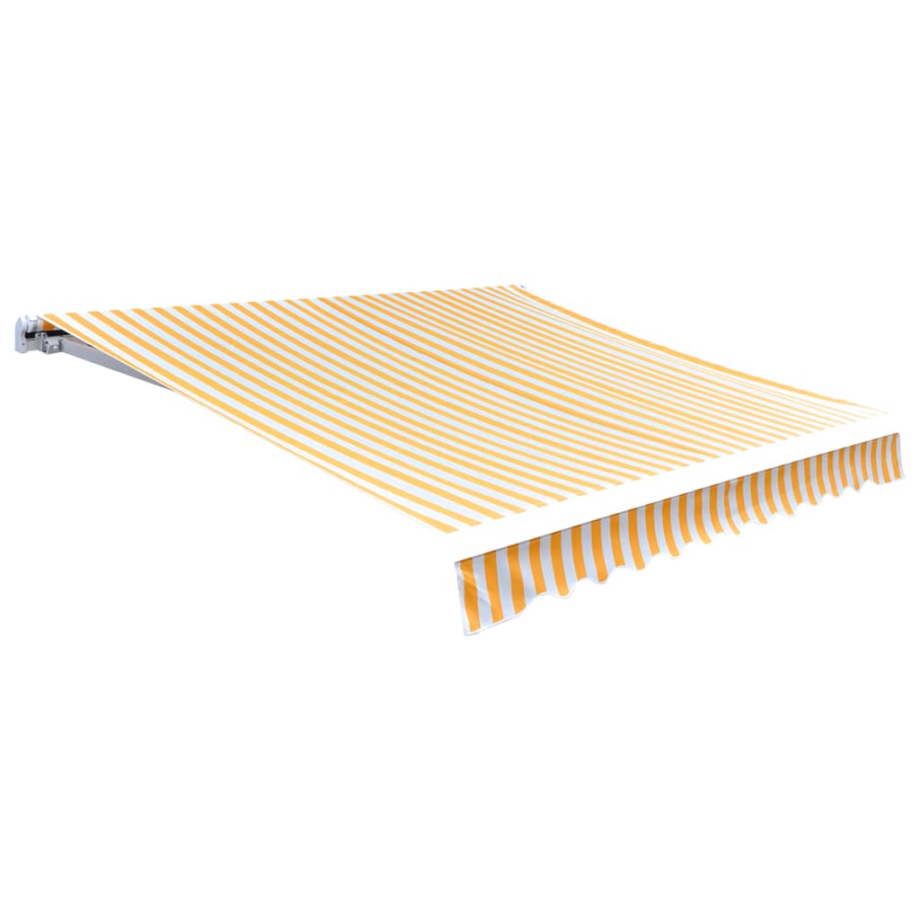 VidaXL Luifeldoek 450x300 cm canvas oranje en wit