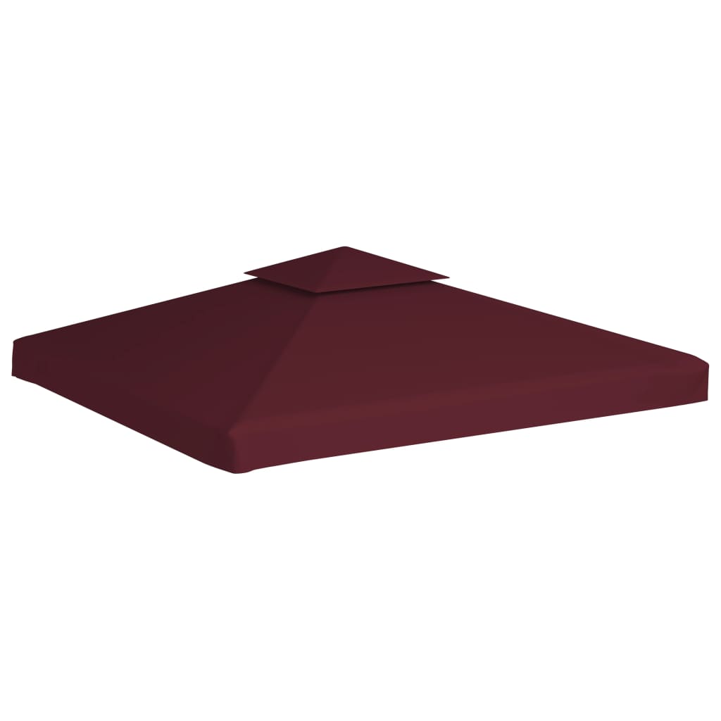 VidaXL Prieeldak 2-laags 3x3m 310 g m² bordeaux