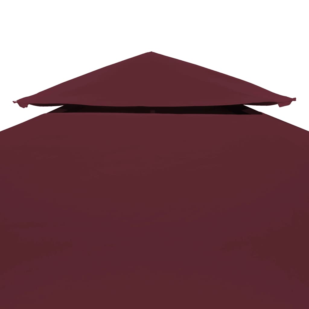 VidaXL Prieeldak 2-laags 3x3m 310 g m² bordeaux