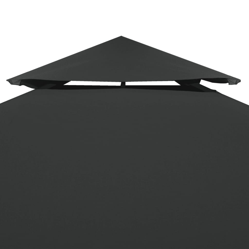 VidaXL Prieeldak 2-laags 4x3m 310 g m² antracietkleurig