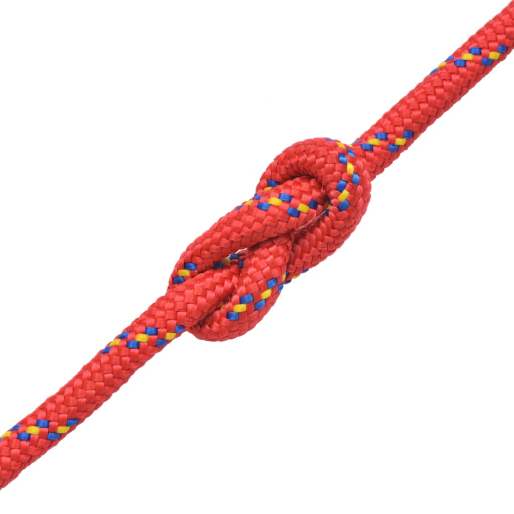 VidaXL Boot touw 16 mm 50 m polypropyleen rood