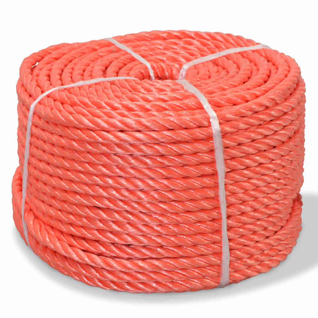 VidaXL Touw gedraaid 16 mm 100 m polypropyleen oranje