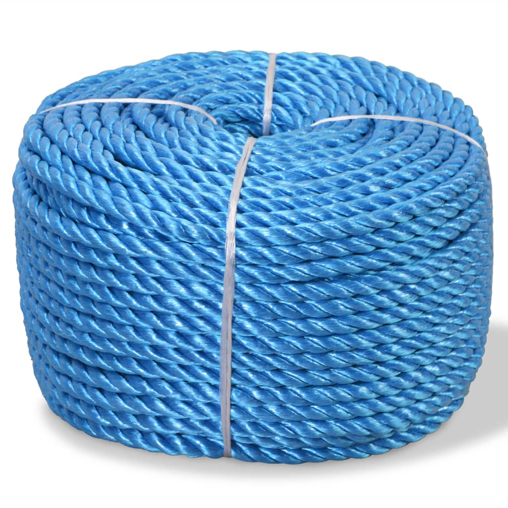 VidaXL Touw gedraaid 16 mm 100 m polypropyleen blauw
