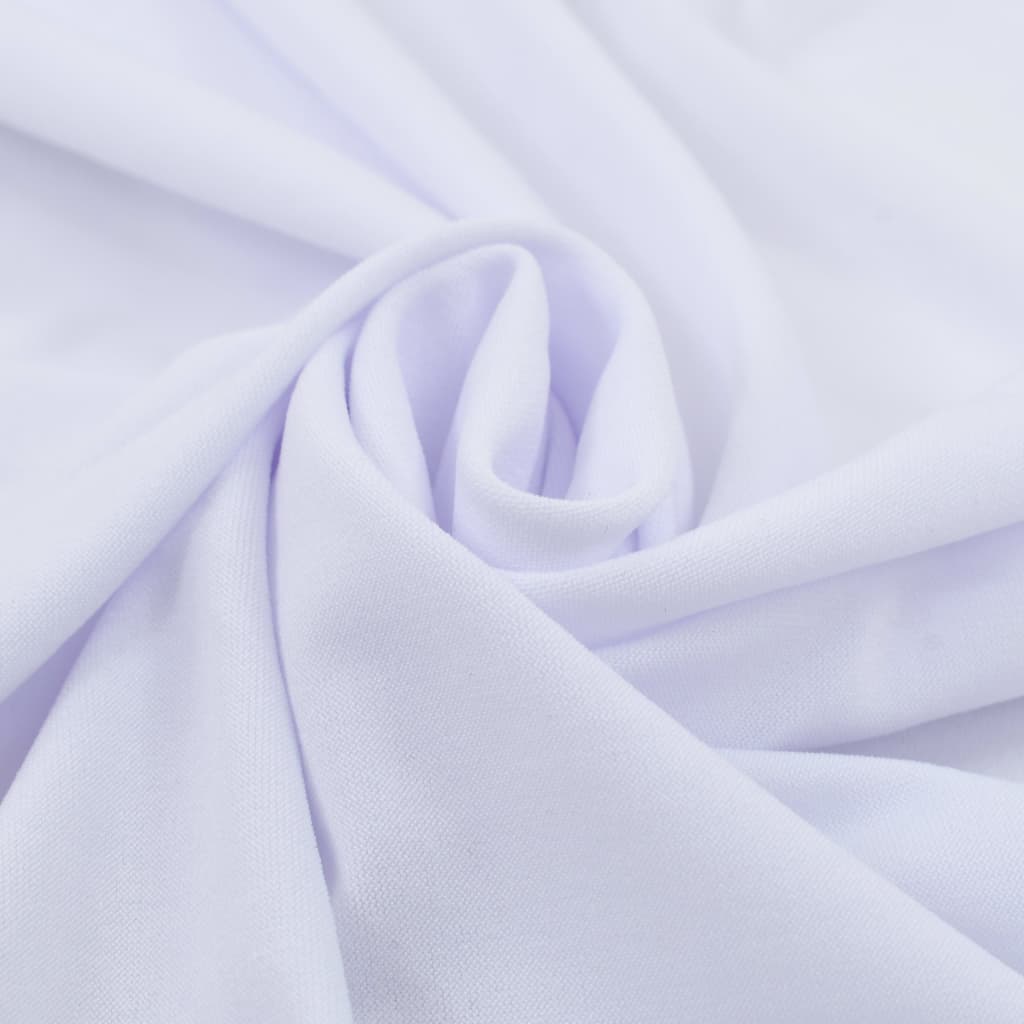 VidaXL 2 st tafelhoezen stretch met rok 150x74 cm wit