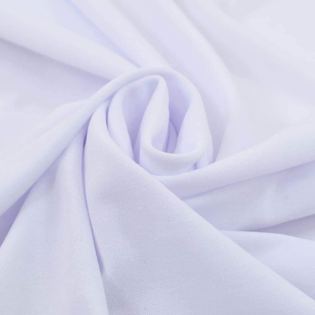 VidaXL 2 st tafelhoezen stretch met rok 180x74 cm wit