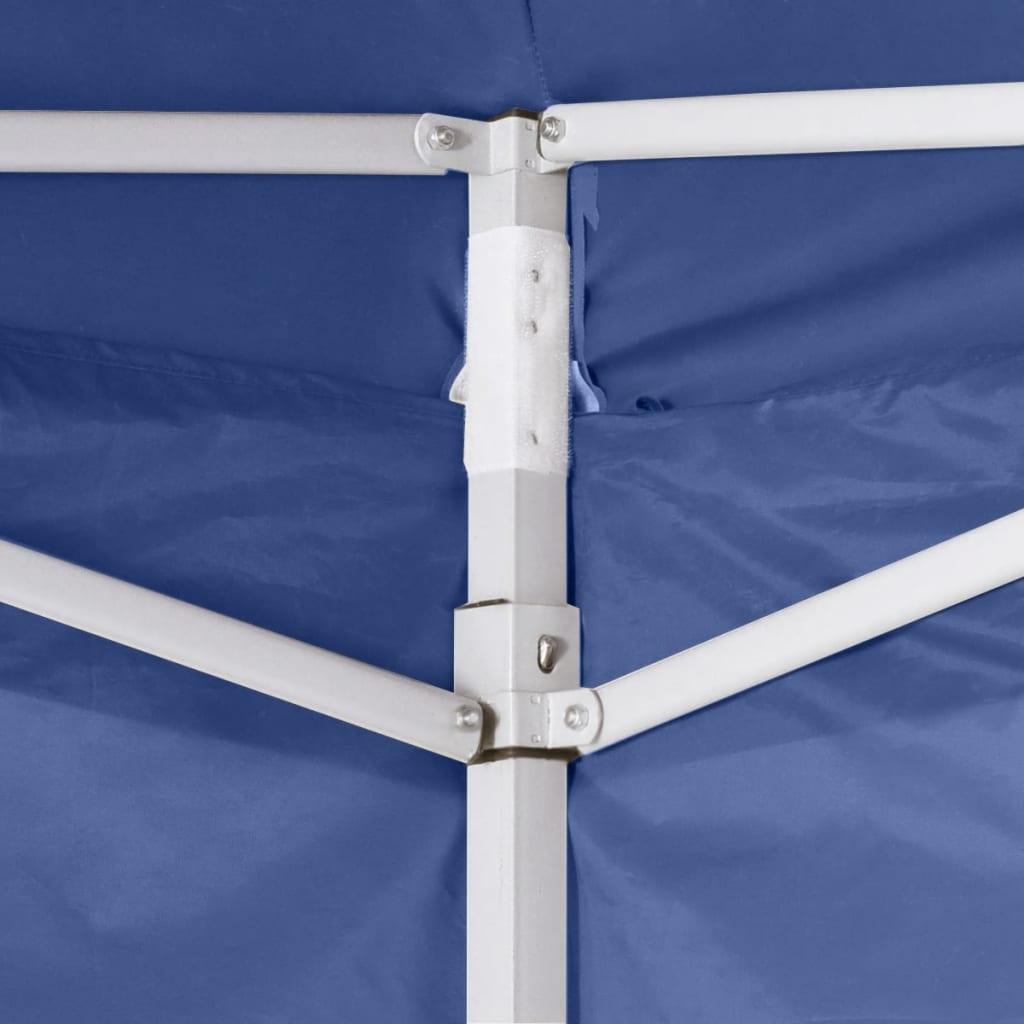 VidaXL Vouwtent met 2 wanden 3x3 m blauw