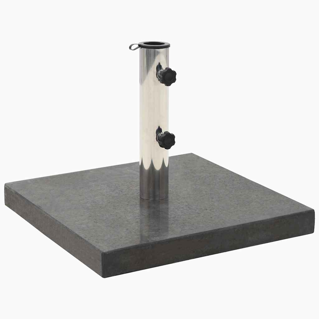 VidaXL Parasolvoet vierkant 28,5 kg graniet zwart