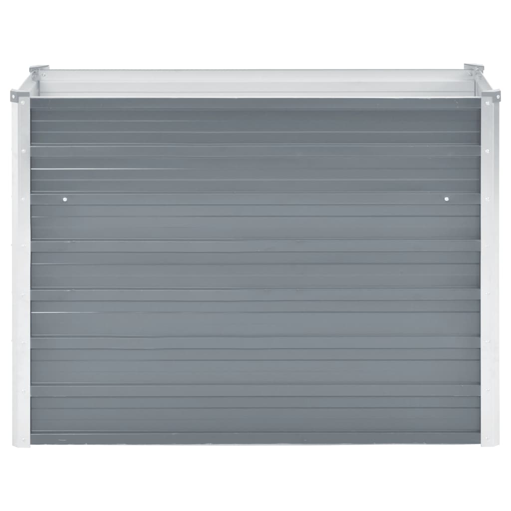VidaXL Plantenbak verhoogd 100x40x77 cm gegalvaniseerd staal grijs