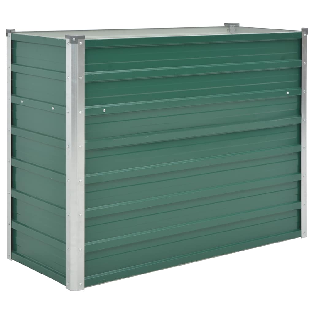 VidaXL Plantenbak verhoogd 100x40x77 cm gegalvaniseerd staal groen